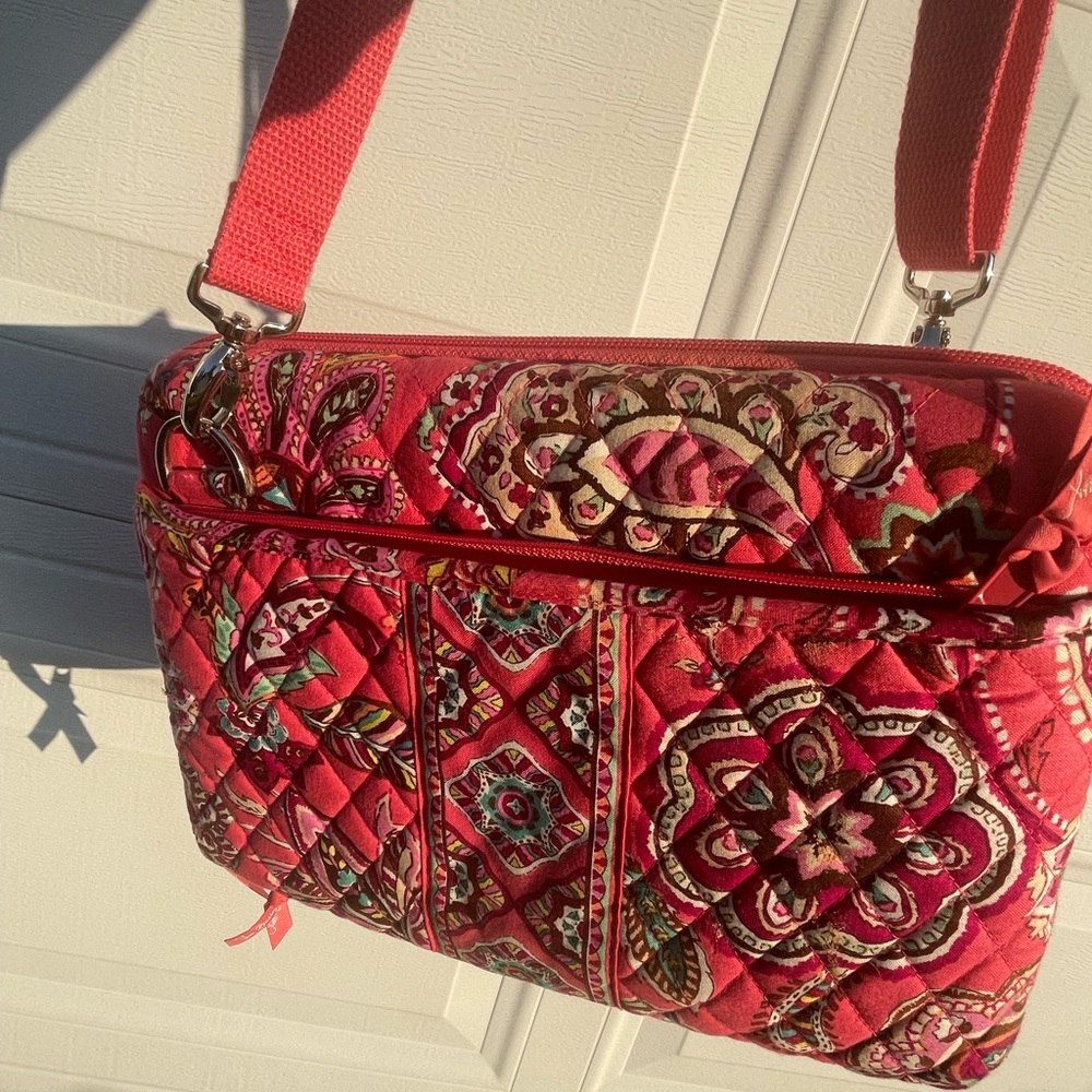 Vera Bradley Red Quilted Mini Laptop Case